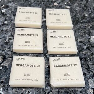 Le Labo Bergamote 22 Set of 6 Body Soaps Travel Size - New